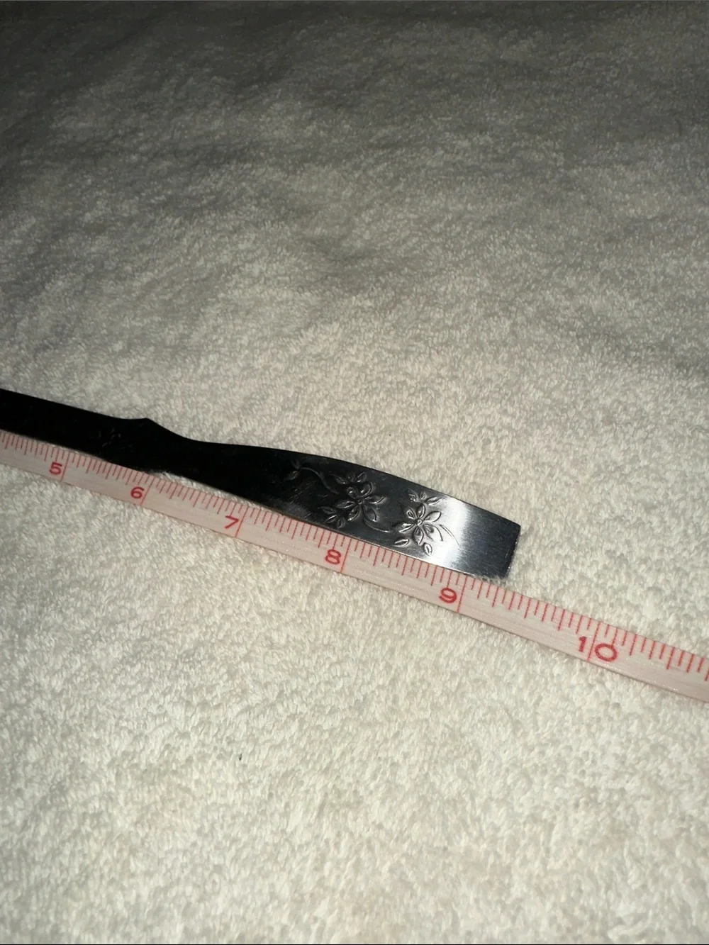 Vintage Wescosa Stainless Steel Floral Etched Letter Opener Desk Decor Japan